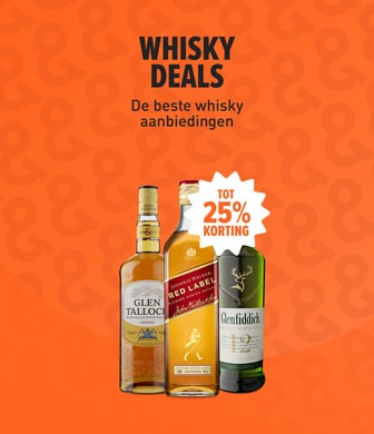 Whisky deals tot 25% korting